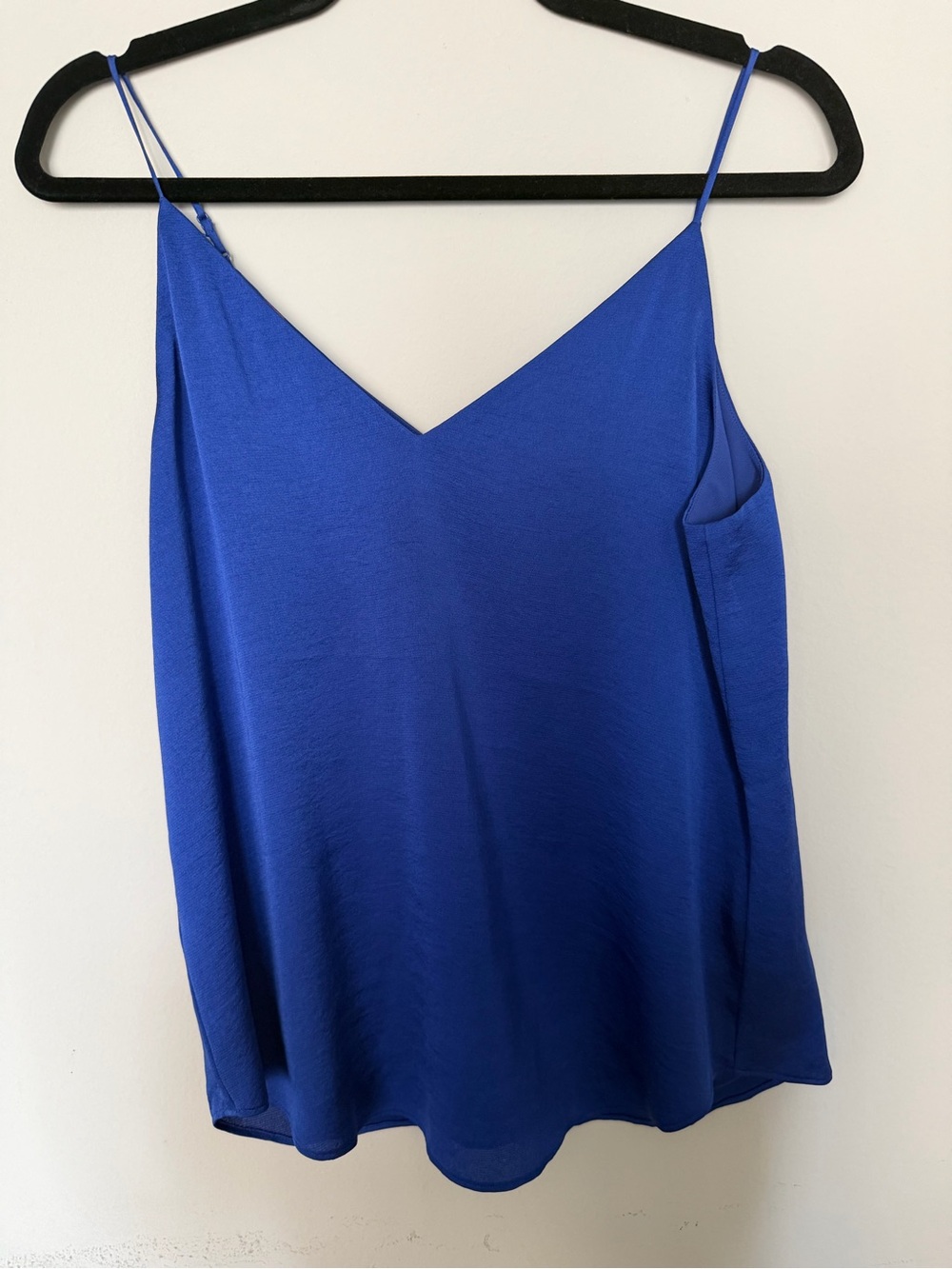 Express Cobalt Blue V-Neck Spaghetti Strap Camisole